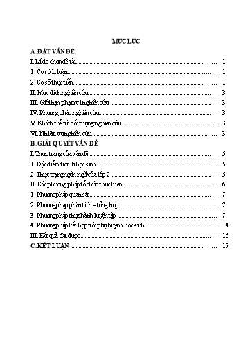 Sáng kiến kinh nghiệm Rèn kĩ năng nói trong giờ dạy Tiếng Việt cho học sinh Lớp 2 - Bộ sách Kết nối tri thức