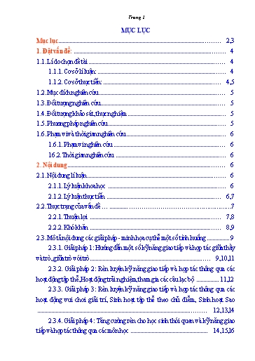 Sáng kiến kinh nghiệm Biện pháp nâng cao năng lực giao tiếp và hợp tác cho học sinh Lớp 2 (Hoạt động trải nghiệm 2, bộ sách Kết nối tri thức)